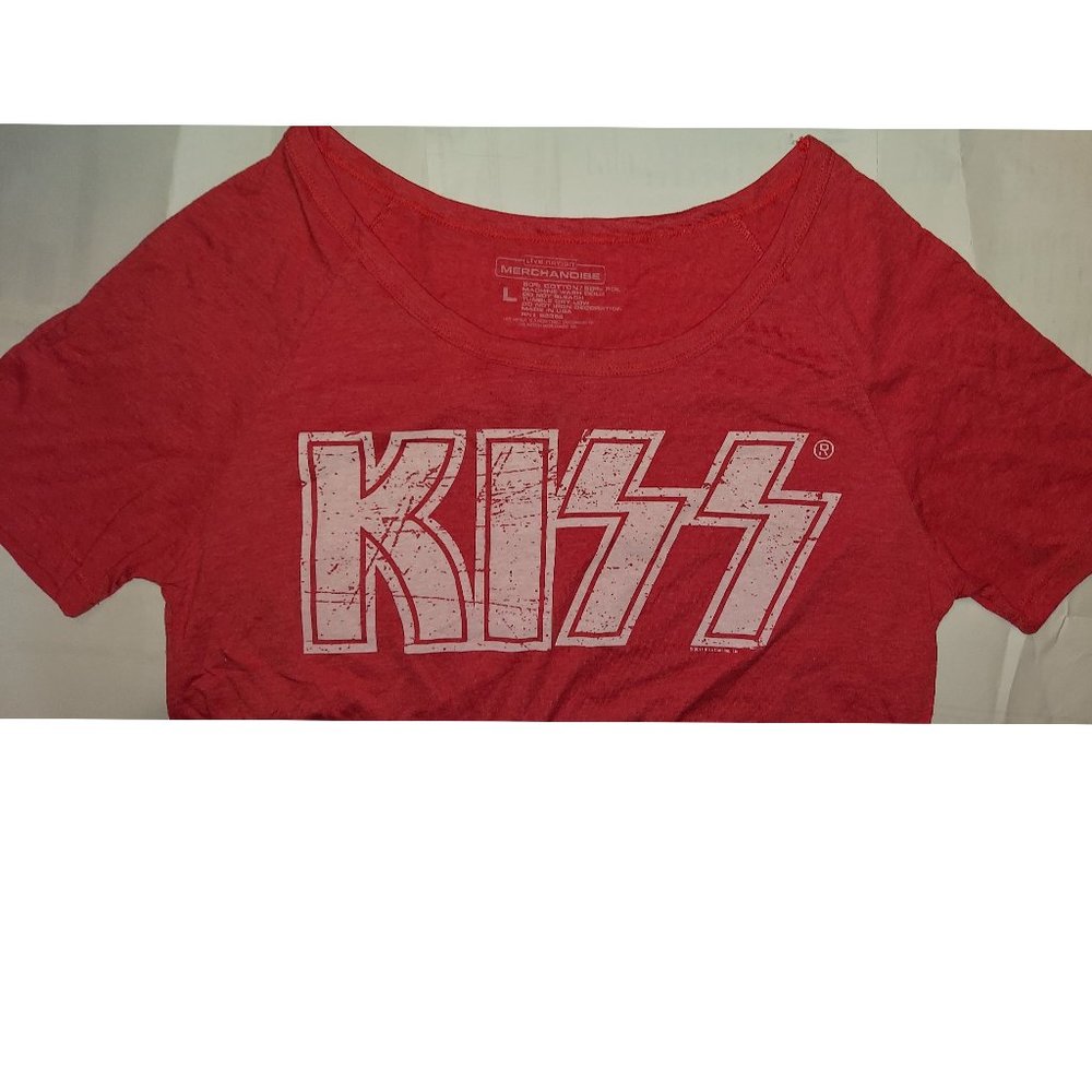 KISS Logo 79 Live Nation metal rock Official Oversized T-Shirt L runs big NWT - Picture 3 of 5